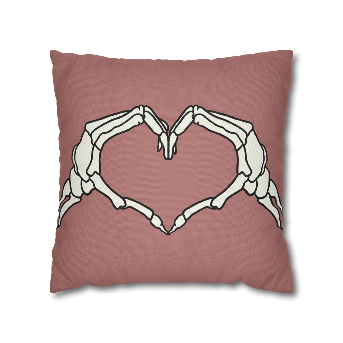 Skeleton Heart Hands - Halloween Pillow Cover