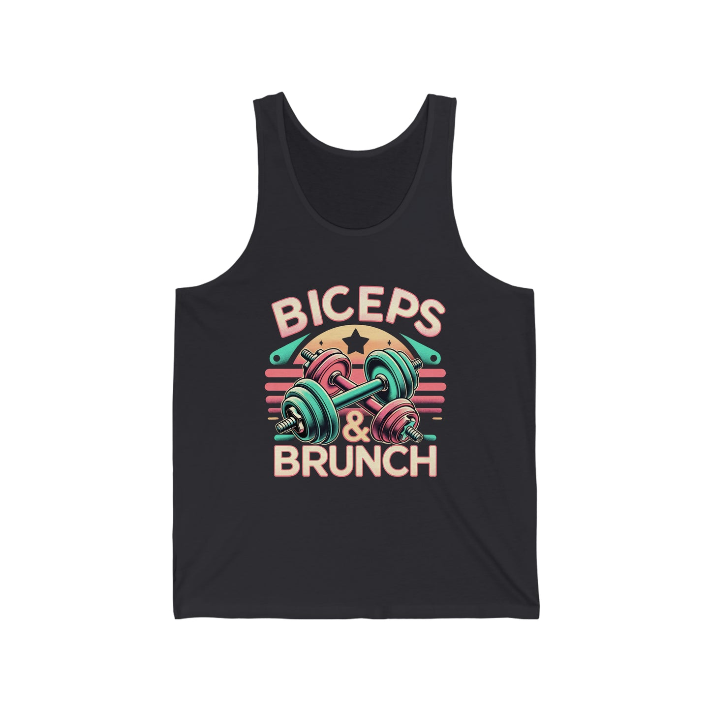 "Biceps & Brunch" Unisex Jersey Tank