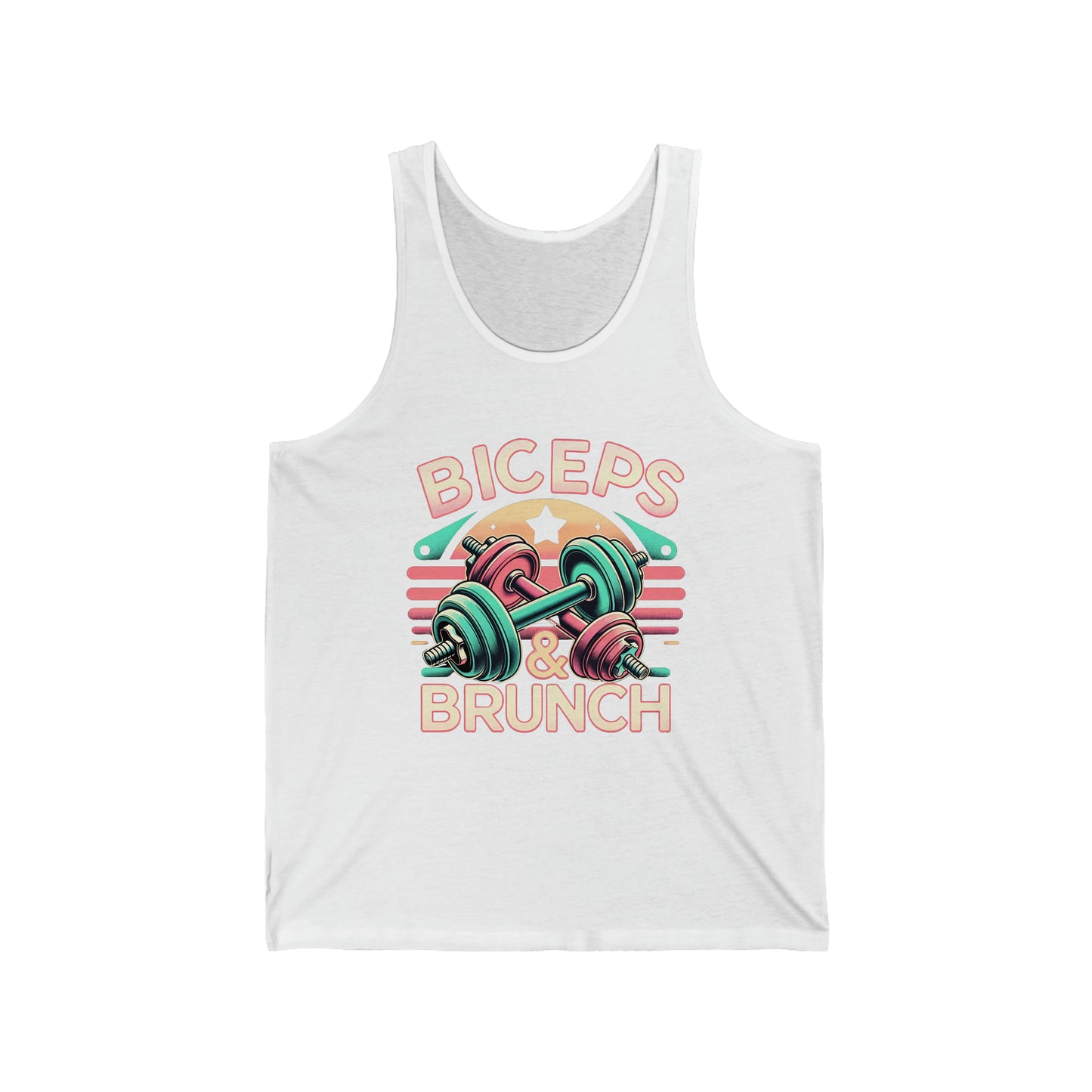 "Biceps & Brunch" Unisex Jersey Tank