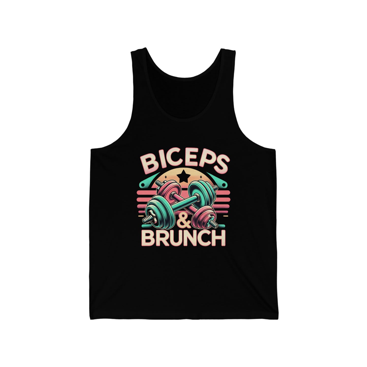 "Biceps & Brunch" Unisex Jersey Tank