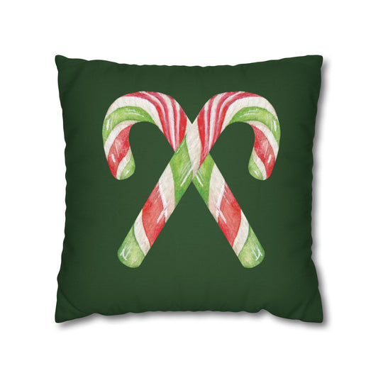 Candy Canes Christmas Pillow Cover
