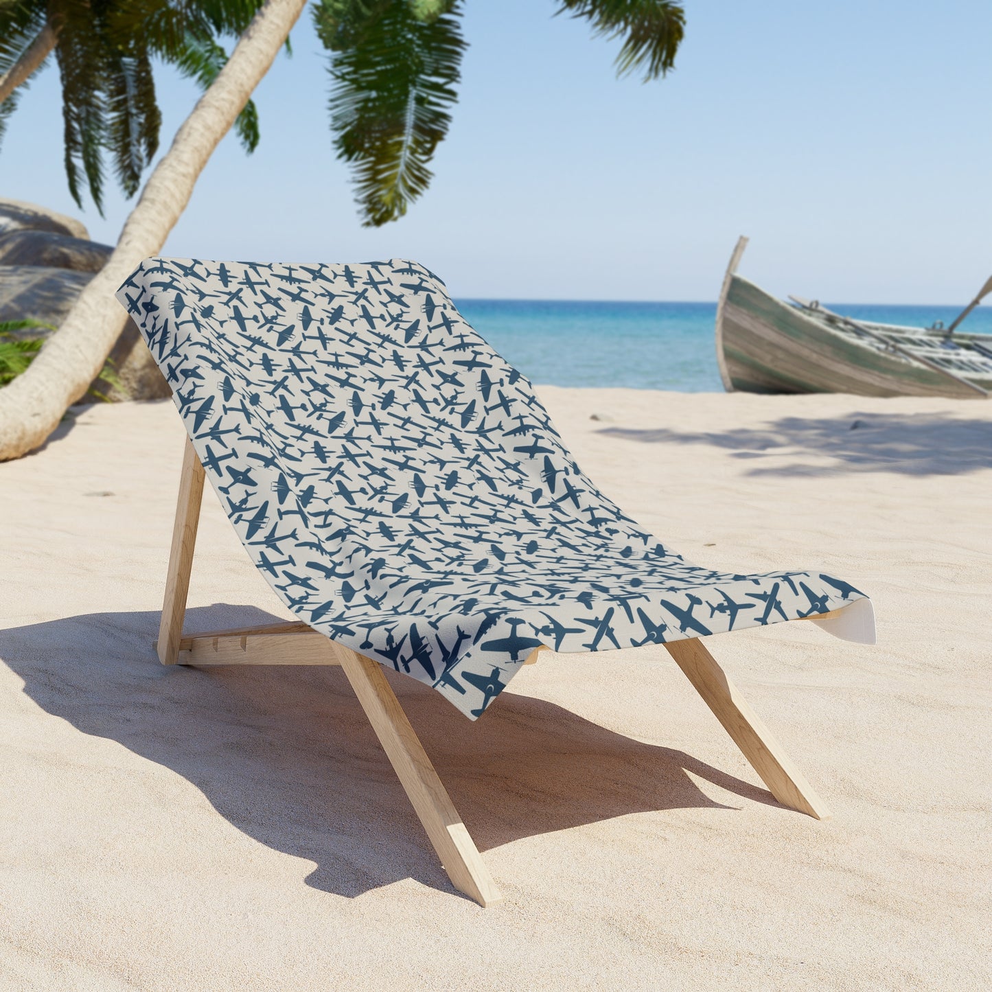 aviation merchandise, airplane patterned beach towel 3