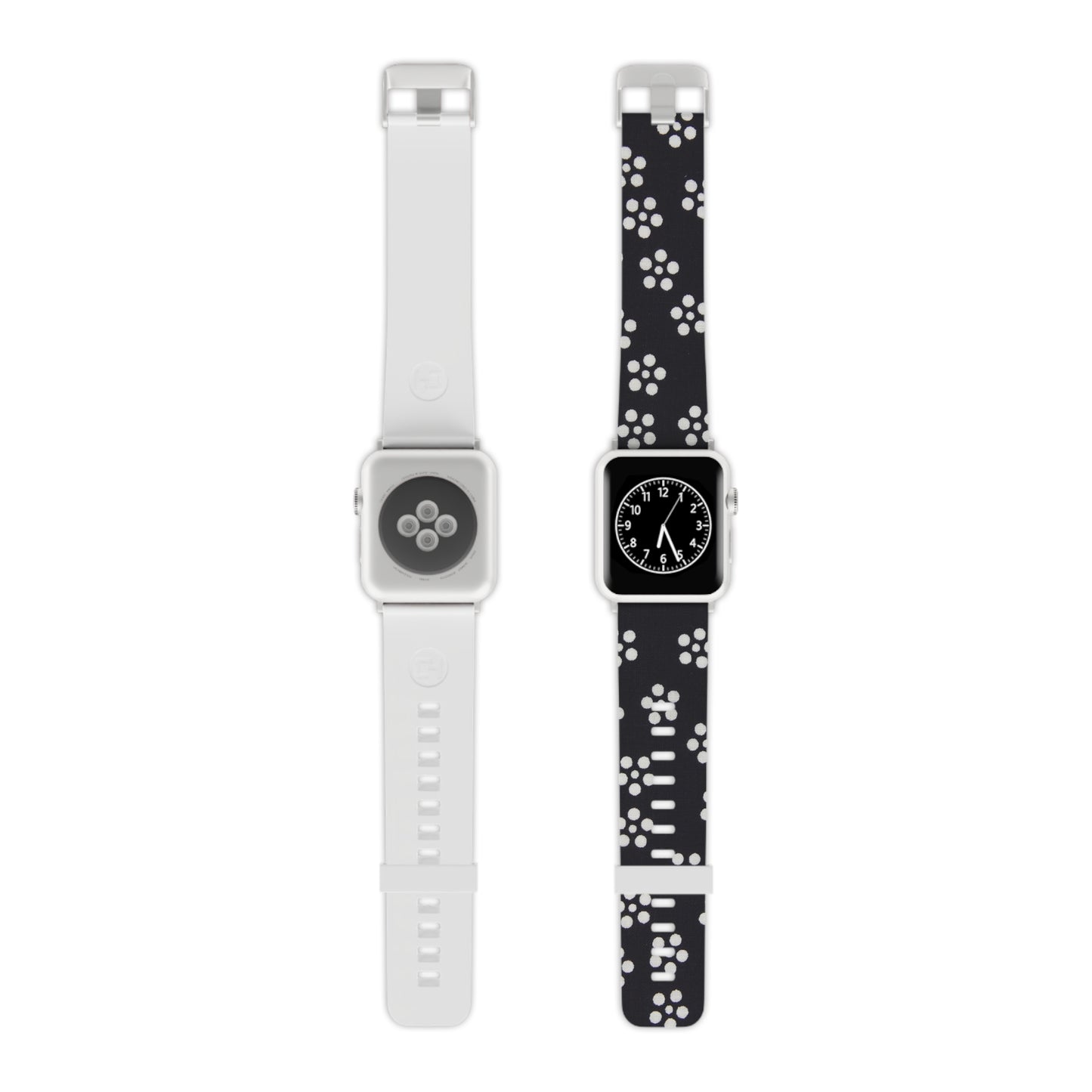 Black Floral Apple Watch Band