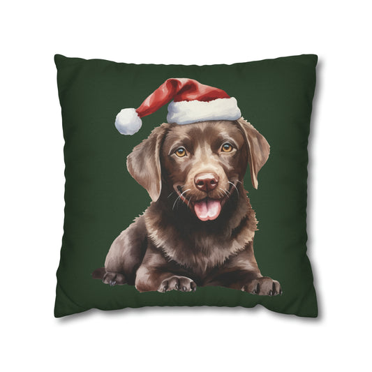 Labrador Christmas Pillow Cover
