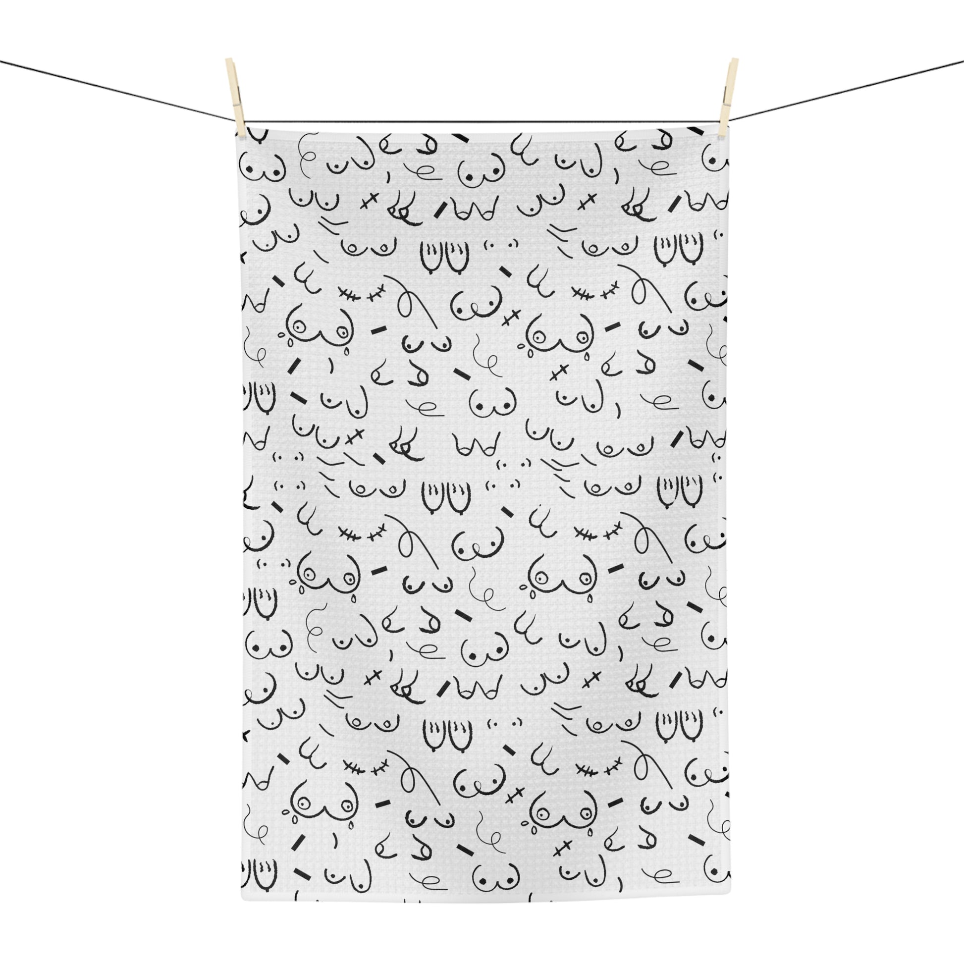 Boobie Pattern print Breastfeeding Towel or burp cloth for breastfeeding moms and babies
