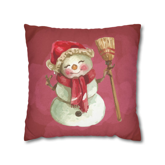 Snowman Christmas Pillow Cover