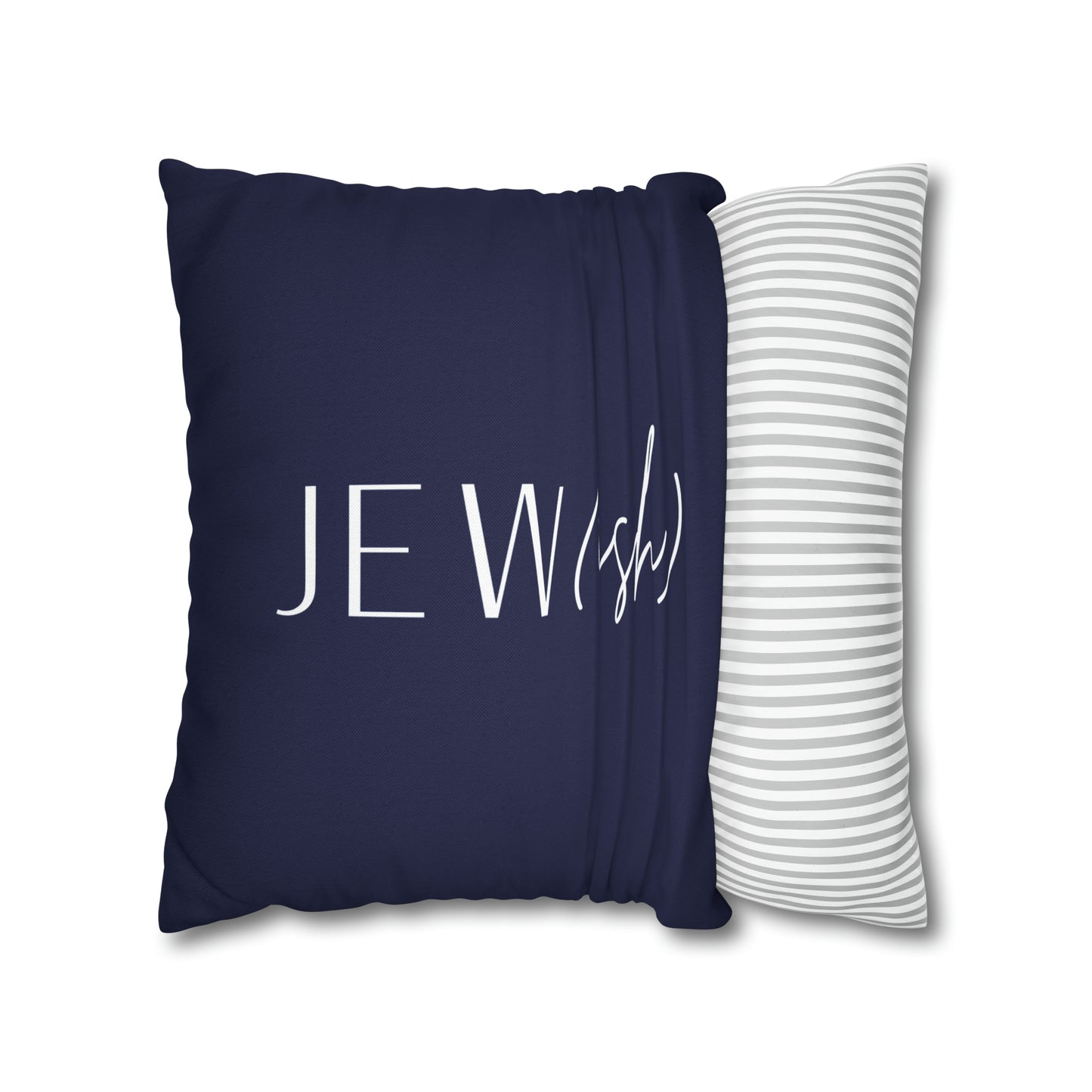 "Jew(ish)" funny couch pillow cover for jewish people