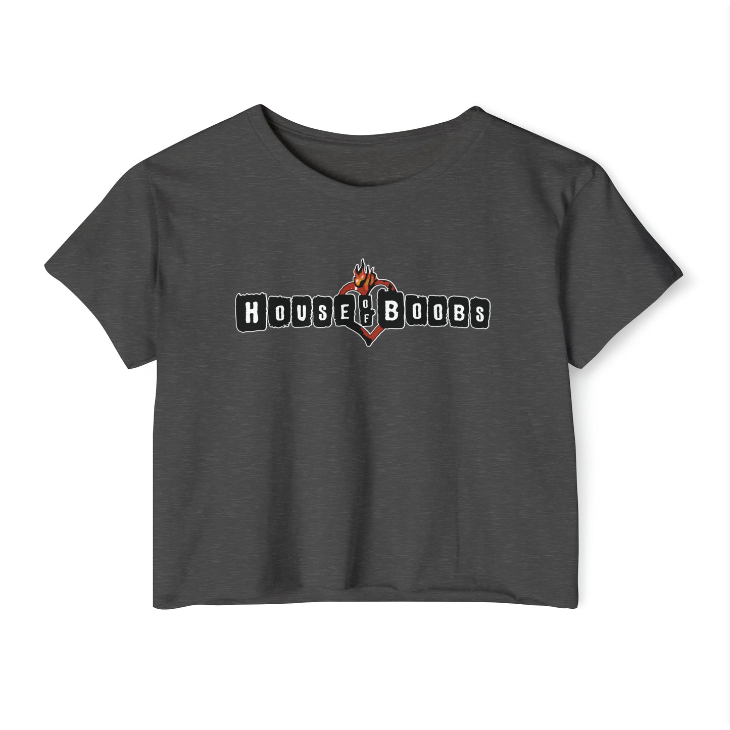 "House of Boobs" Breastfeeding Cropped Tee