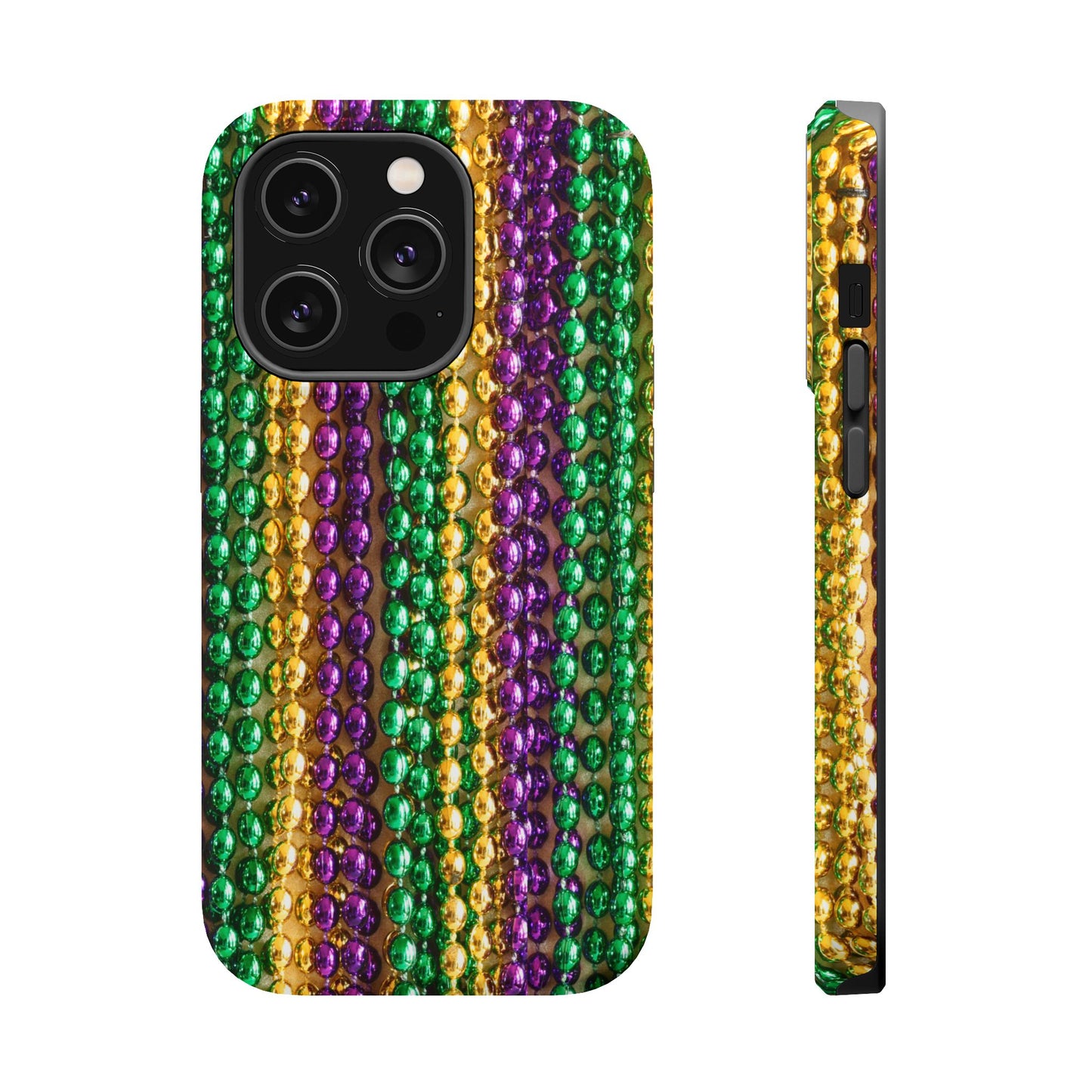 Mardi Gras Bead Print MagSafe Tough Case for iPhone