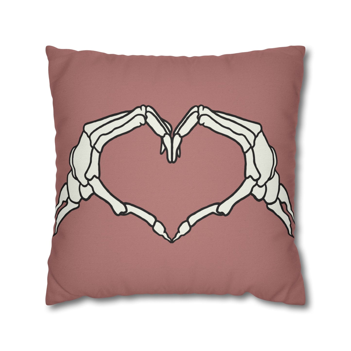 Skeleton Heart Hands - Halloween Pillow Cover