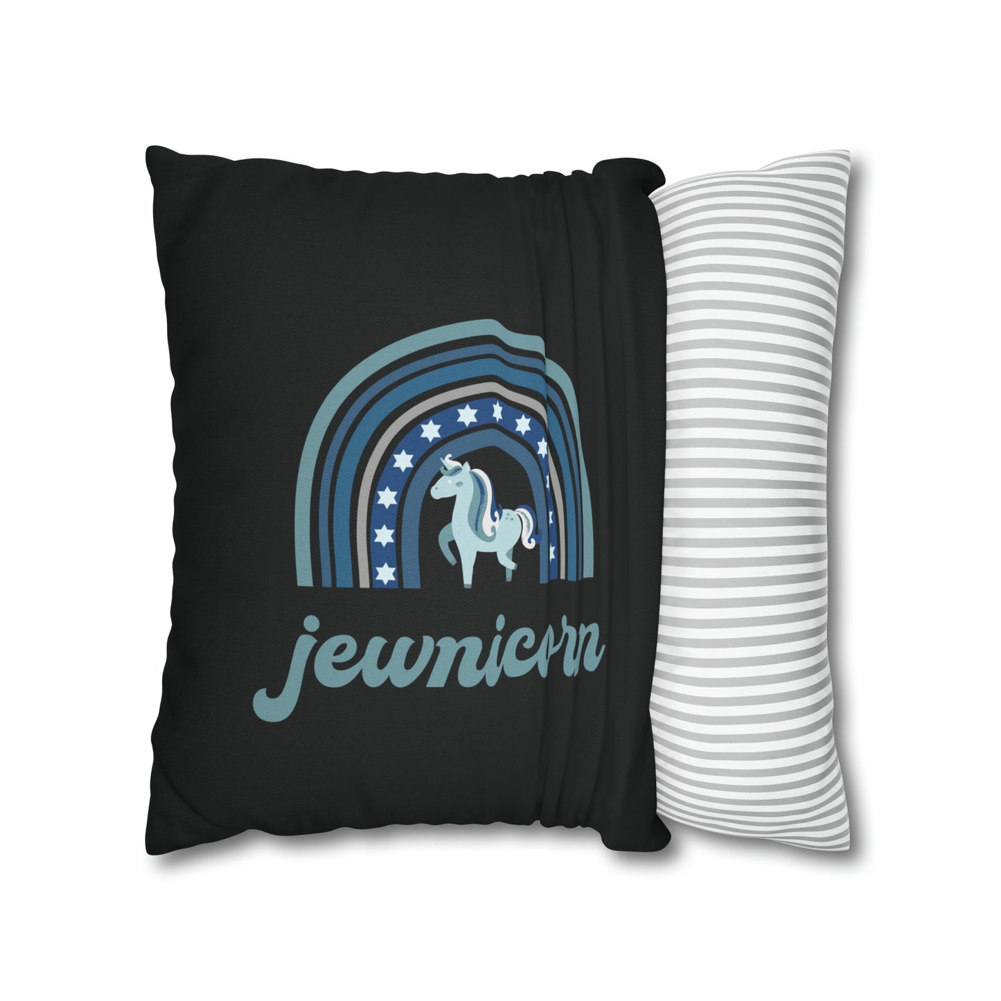 jewnicorn cute hanukkah pillow cover