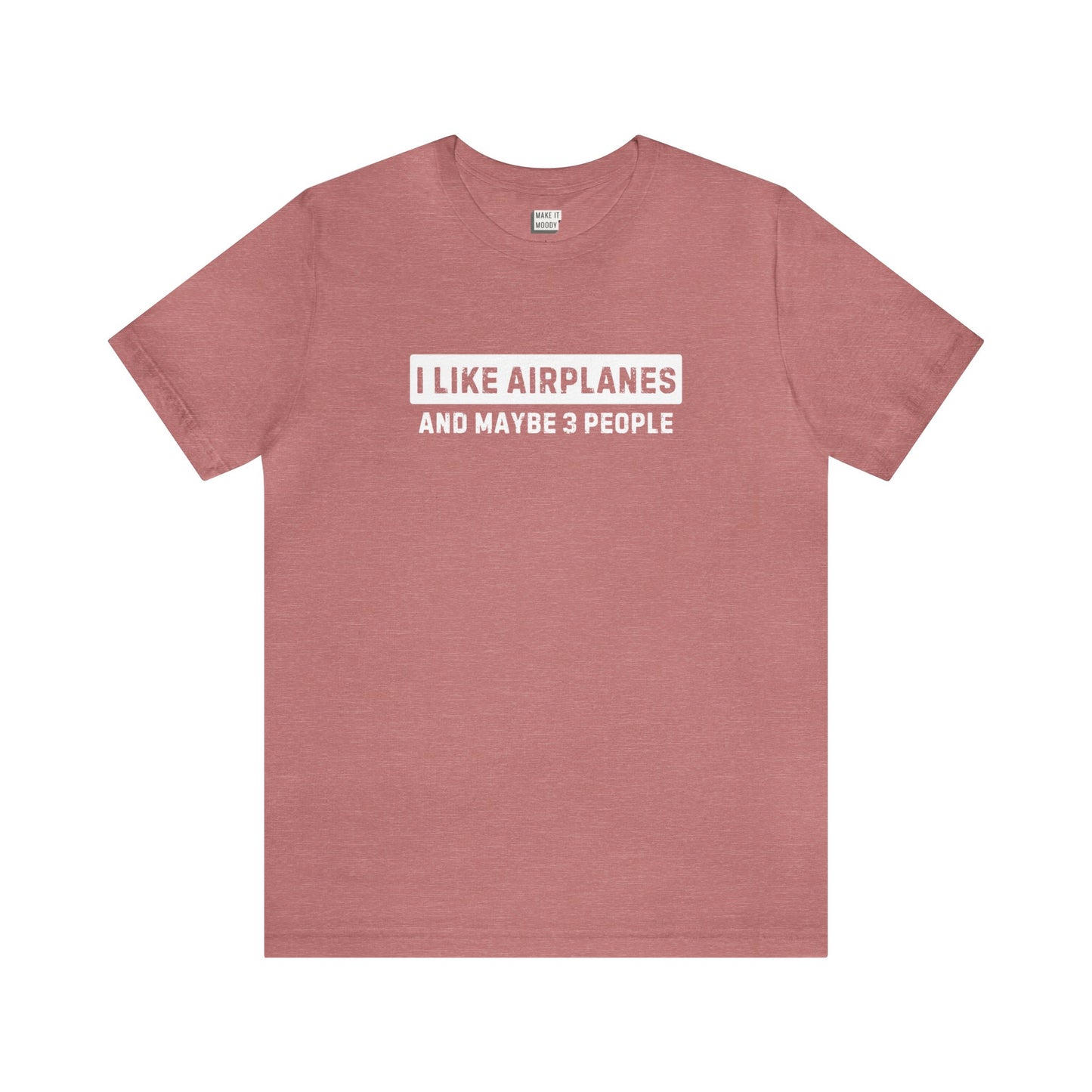 funny pilot t shirt, heather mauve
