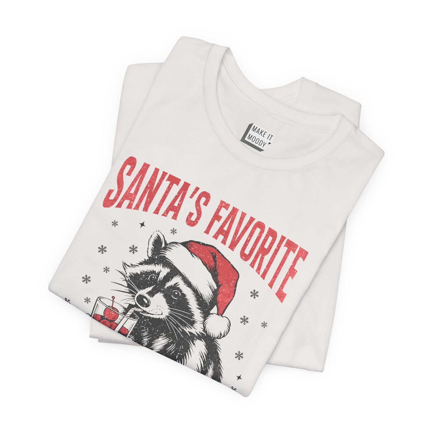 "Santa's Favorite Hot Mess" - Funny Christmas T-Shirt
