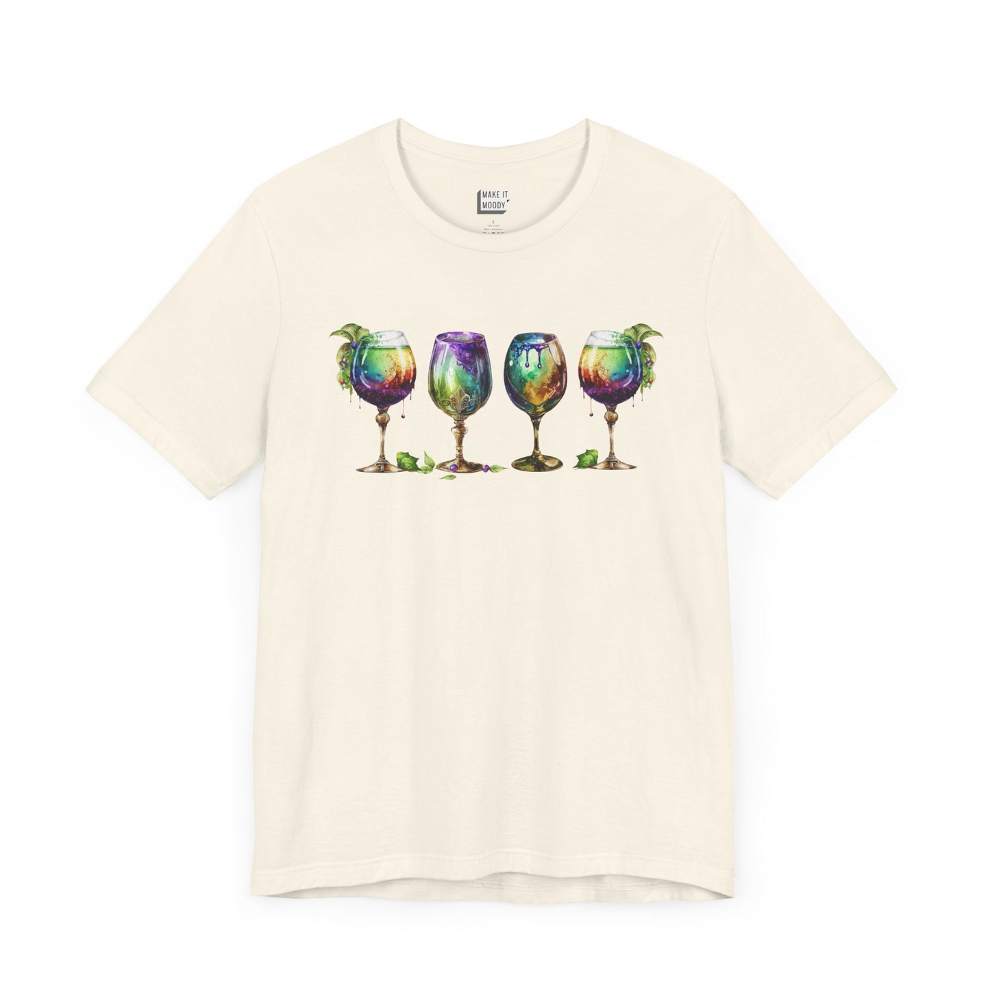 Watercolor Goblet Mardi Gras Tee