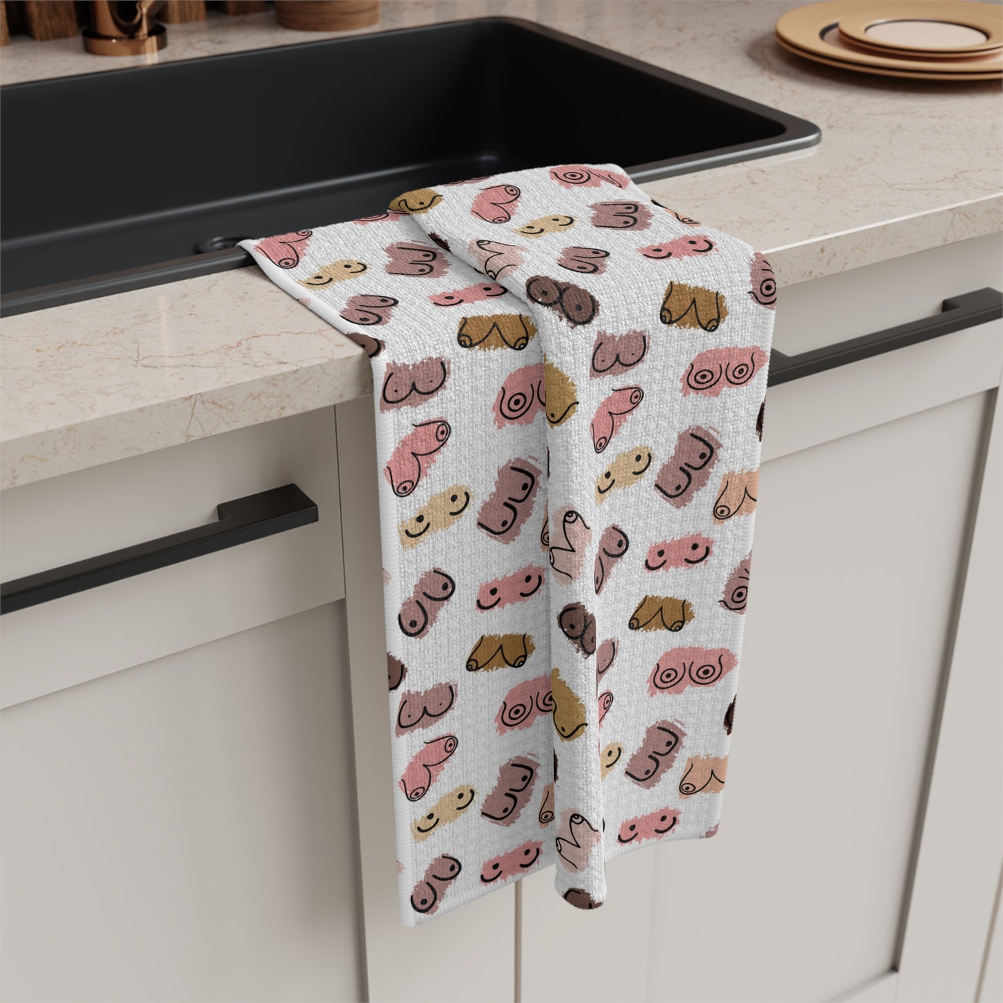Boobie Pattern Breastfeeding Towel