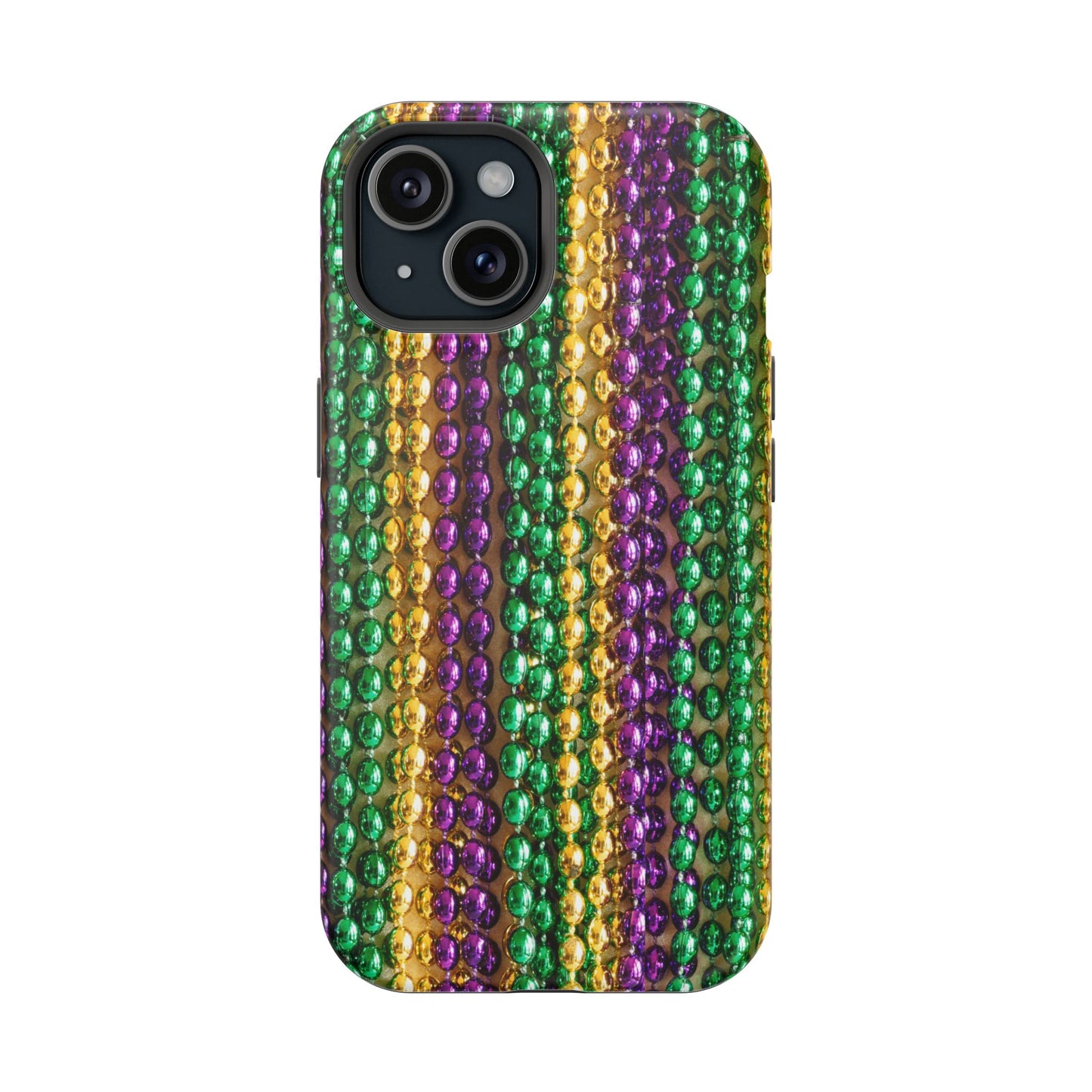 Mardi Gras Bead Print MagSafe Tough Case for iPhone