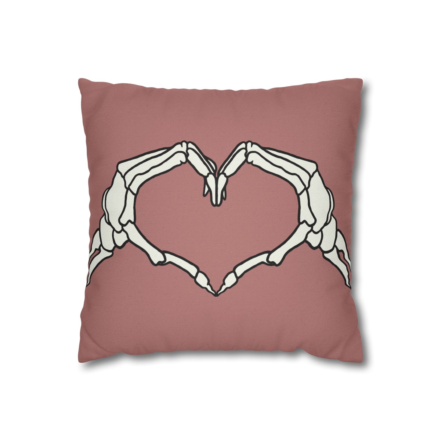 Skeleton Heart Hands - Halloween Pillow Cover