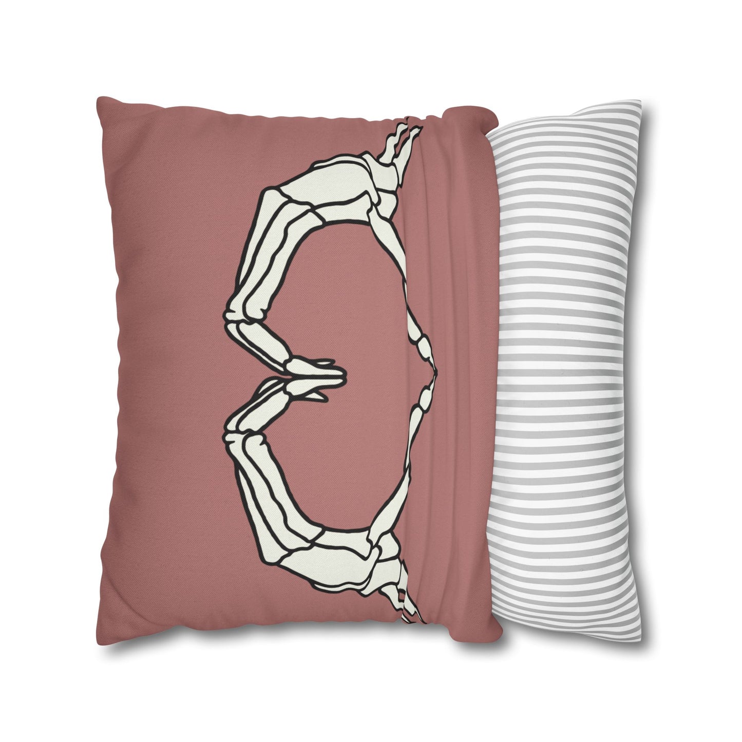 Skeleton Heart Hands - Halloween Pillow Cover