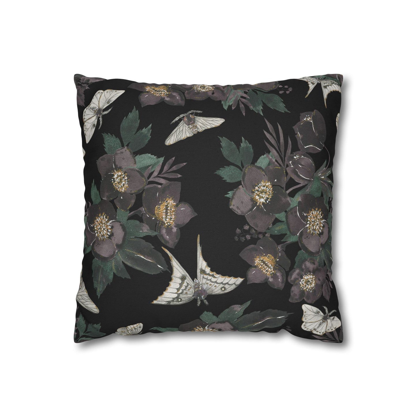 Moths & Florals - Halloween Pillow Cover