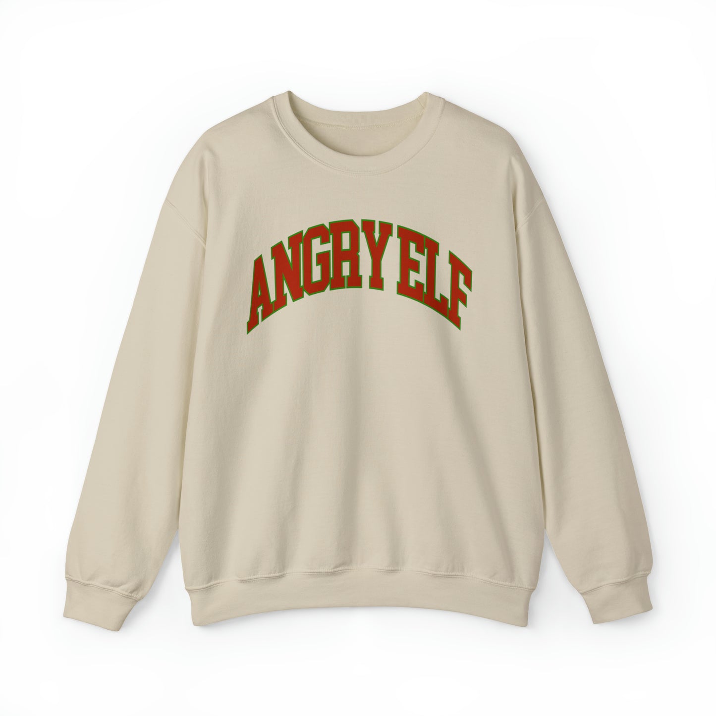 "Angry Elf" Christmas Crewneck Sweatshirt