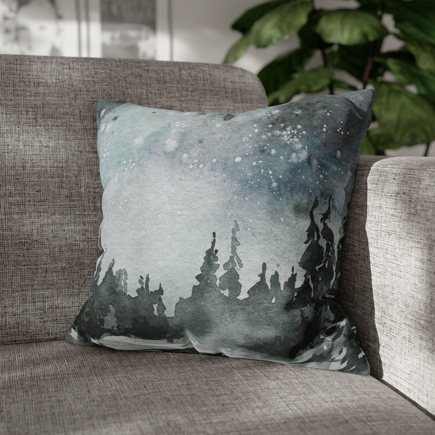 Holy Night Christmas Pillow Cover