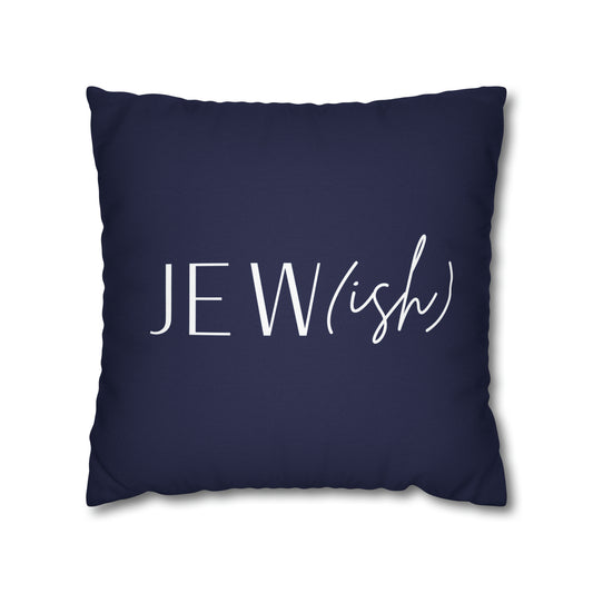 "Jew(ish)" funny hanukkah couch pillow 
