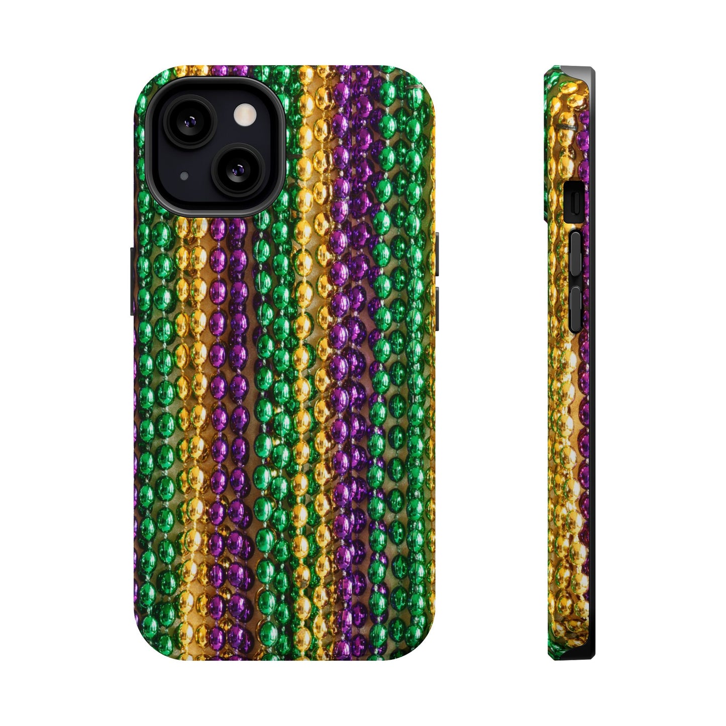 Mardi Gras Bead Print MagSafe Tough Case for iPhone