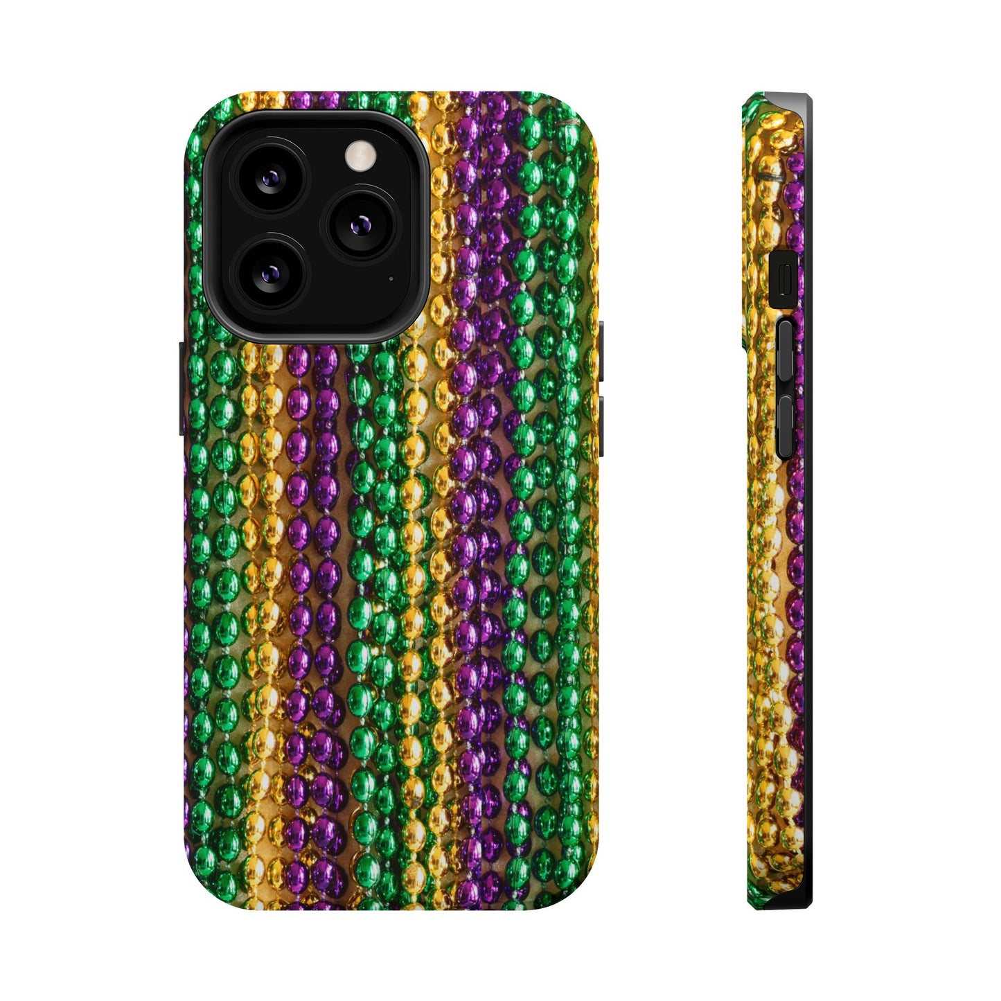 Mardi Gras Bead Print MagSafe Tough Case for iPhone
