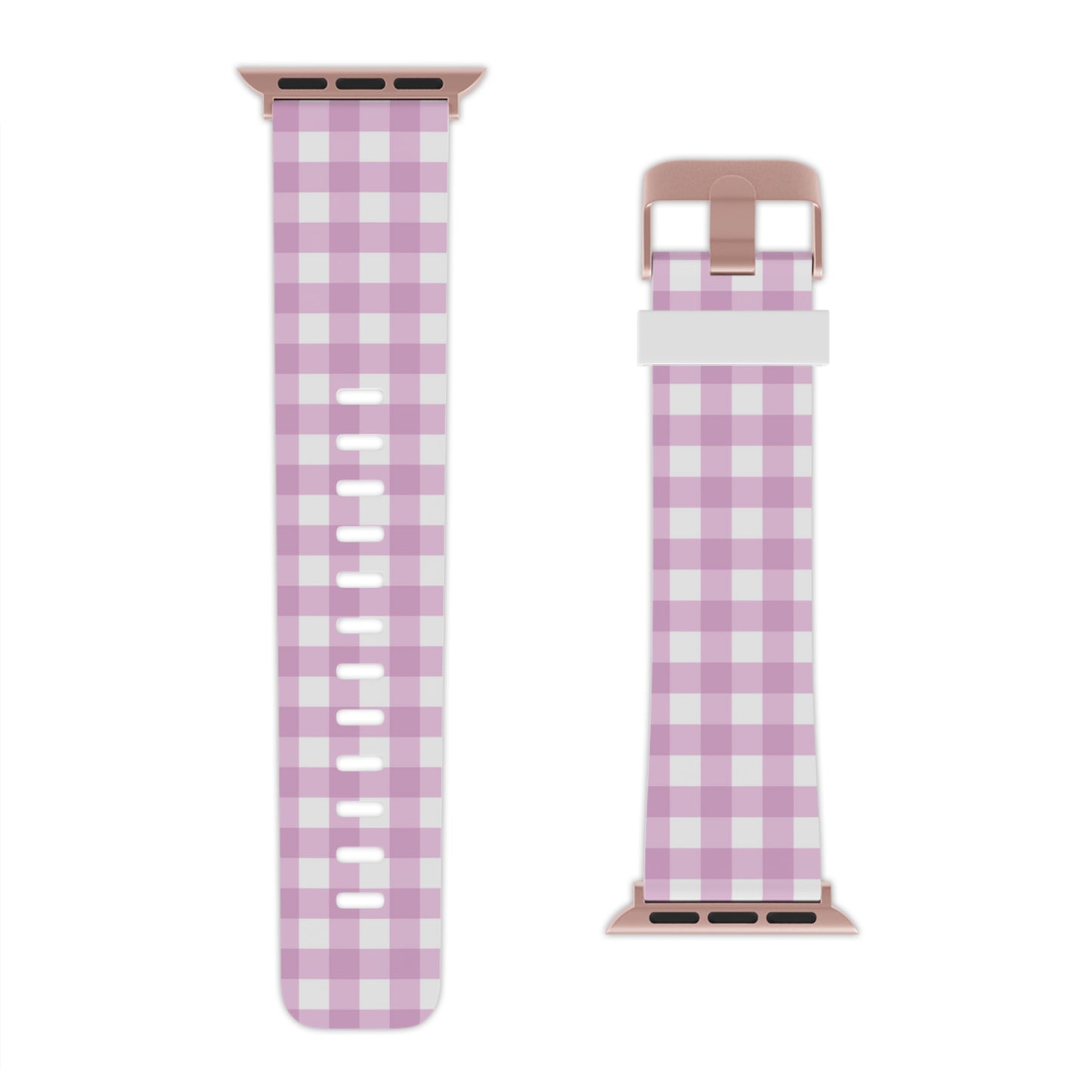 Pink Gingham Apple Watch Band