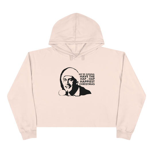 cropped women's christmas vacation hoodie
