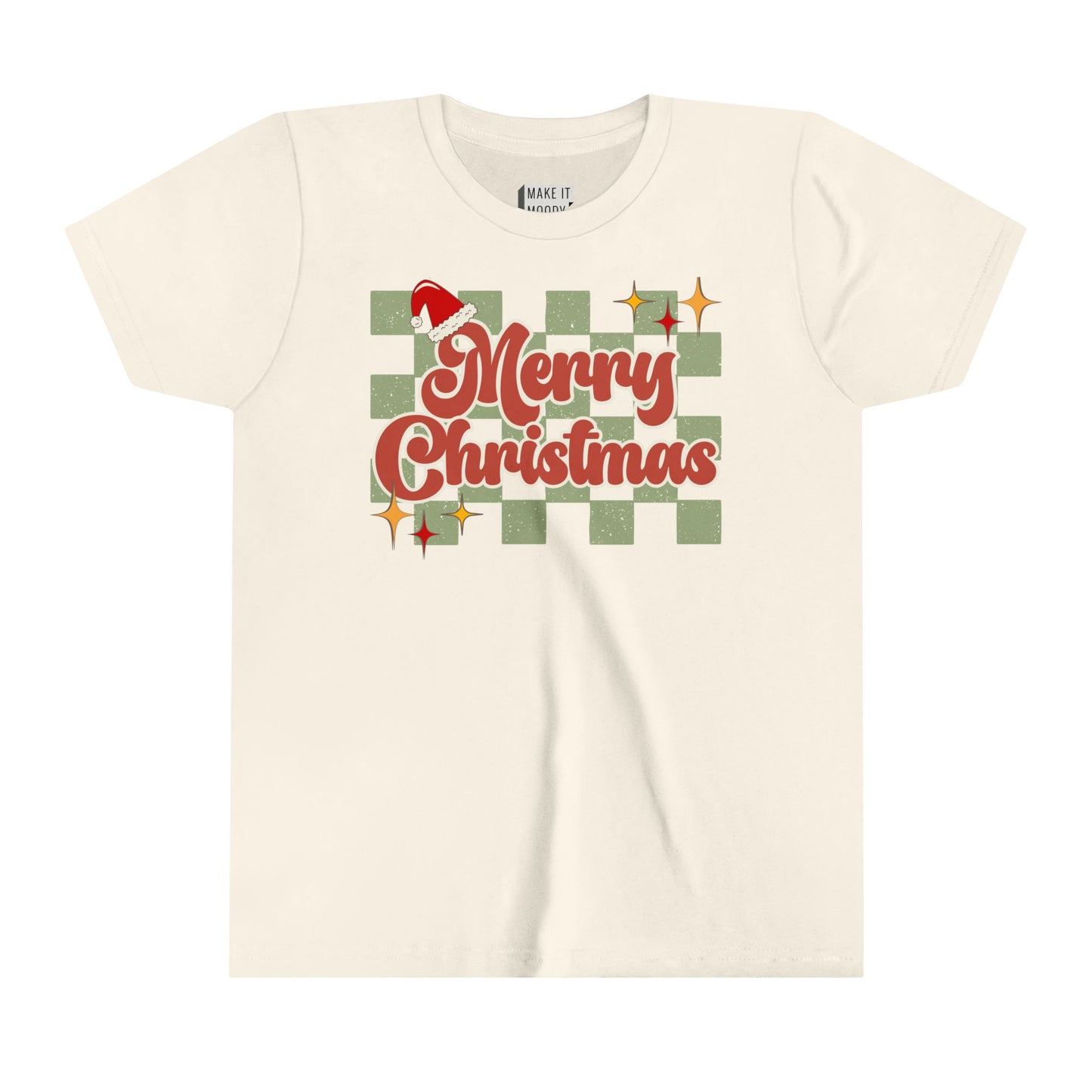 Vintage Style "Merry Christmas" - Youth Christmas T-Shirt