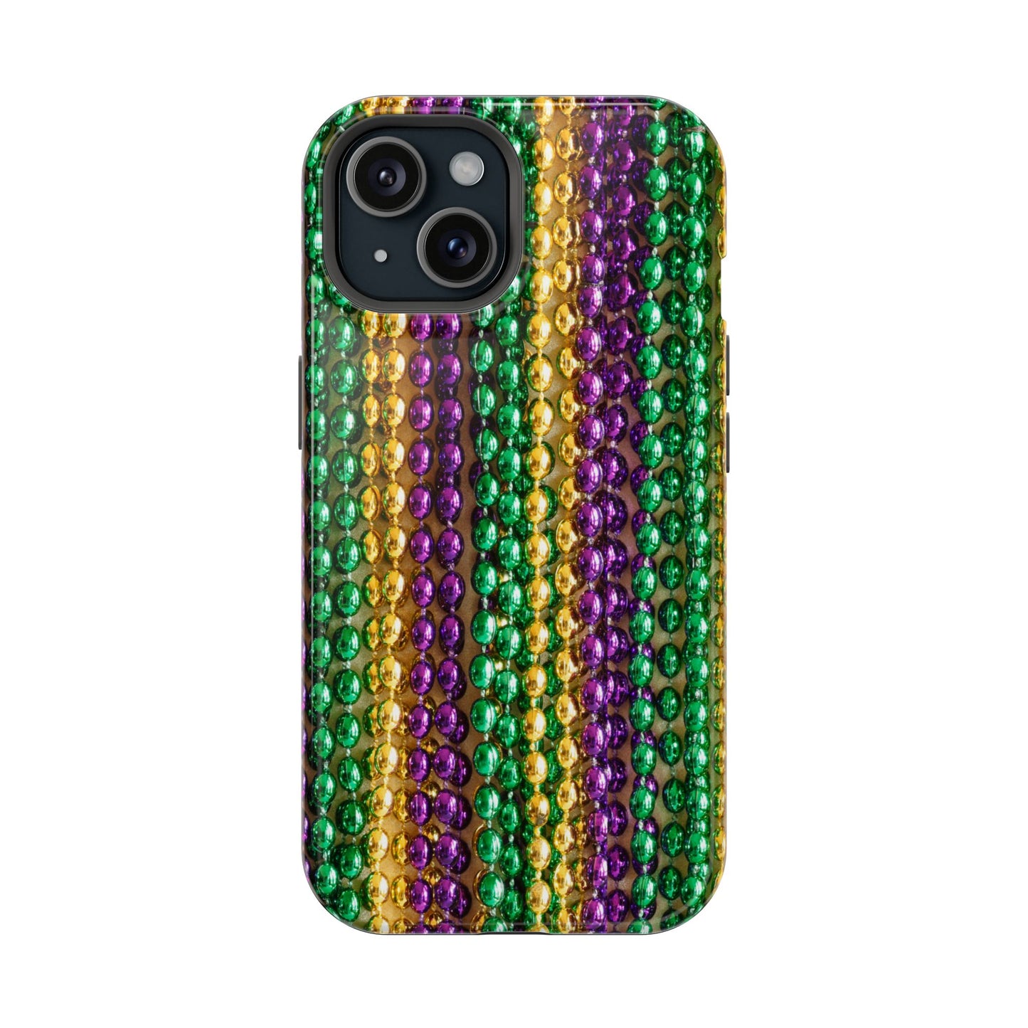 Mardi Gras Bead Print MagSafe Tough Case for iPhone
