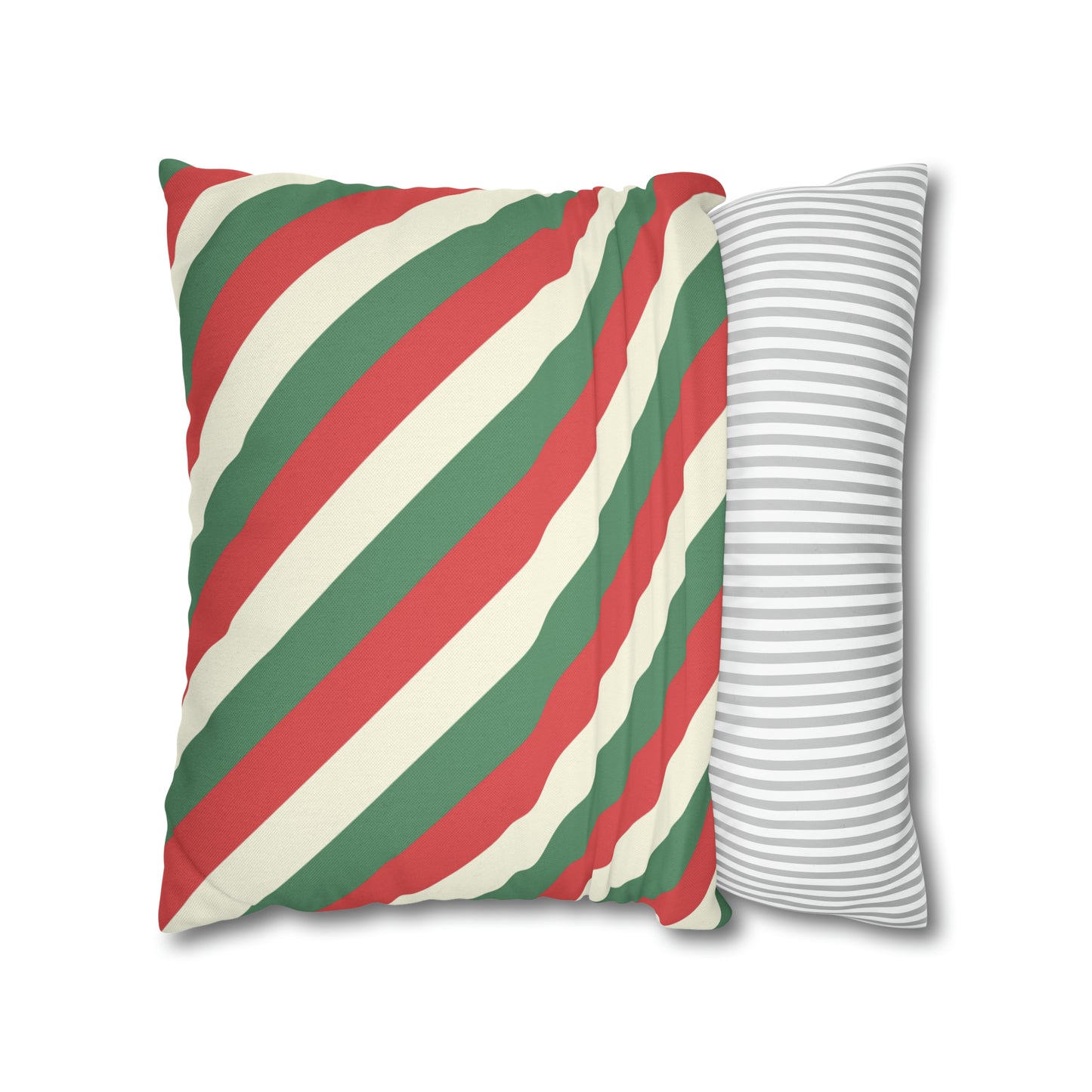 Merry Stripes Christmas Pillow Cover
