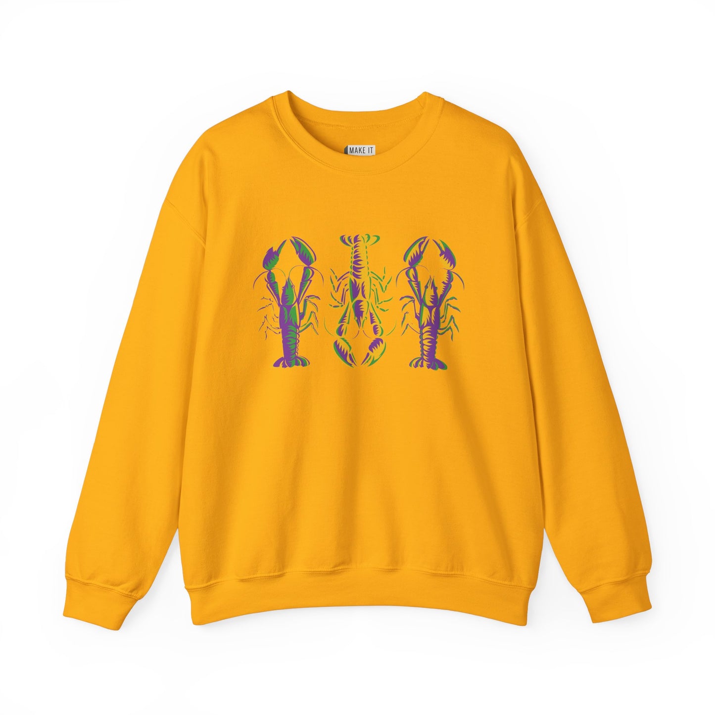 Crawfish Mardi Gras Unisex Crewneck Sweatshirt