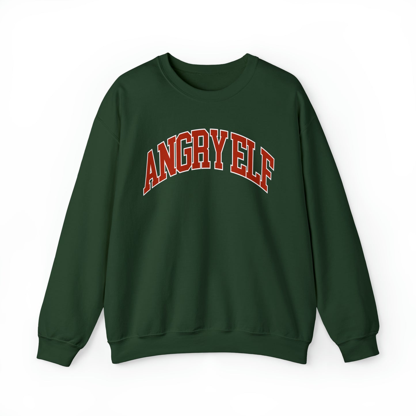 "Angry Elf" Christmas Crewneck Sweatshirt