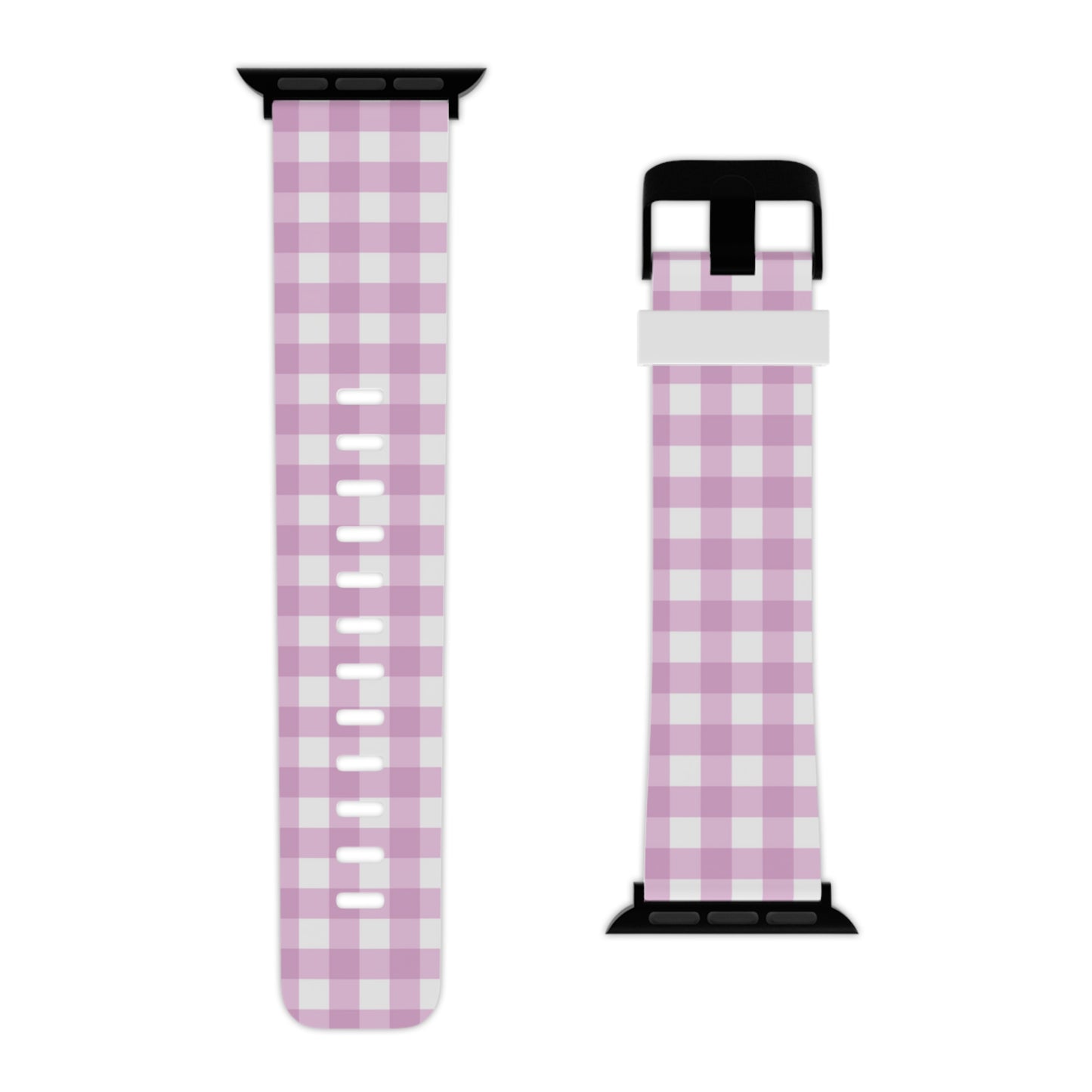 Pink Gingham Apple Watch Band