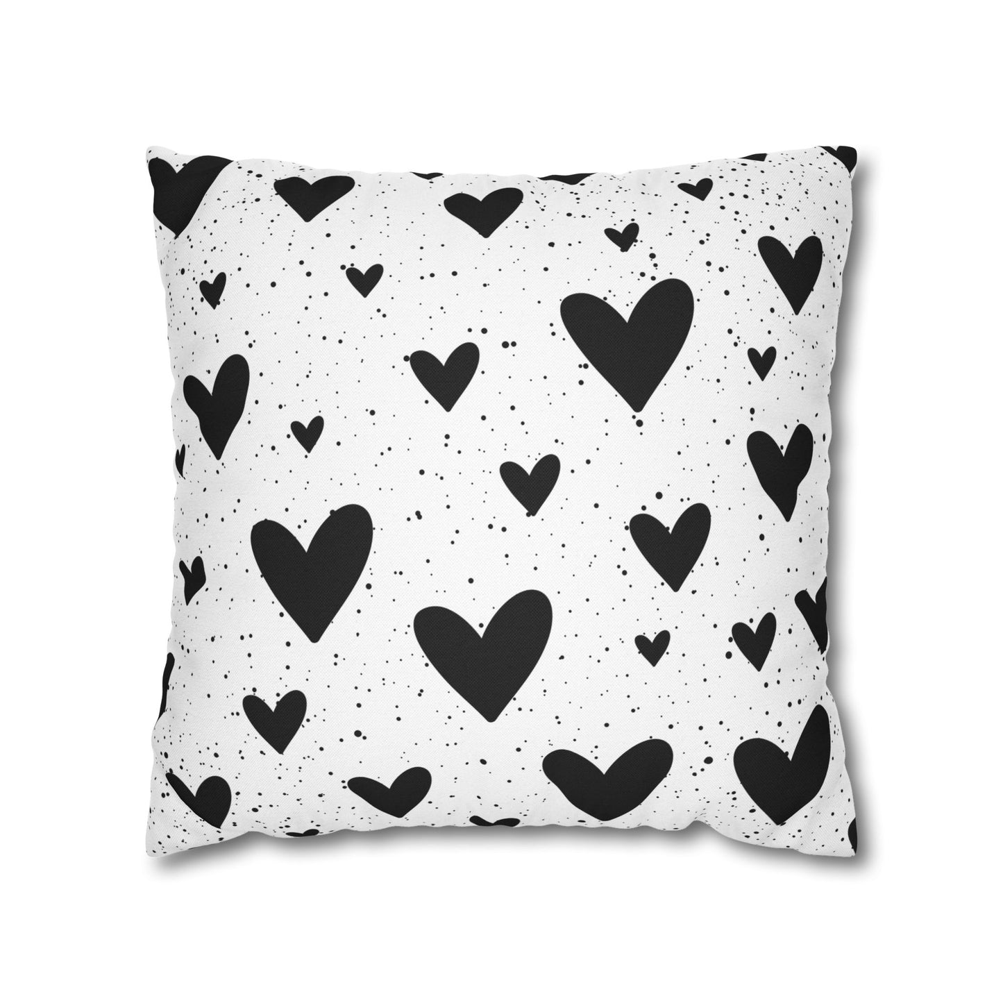 Black Hearts - Halloween Pillow Cover