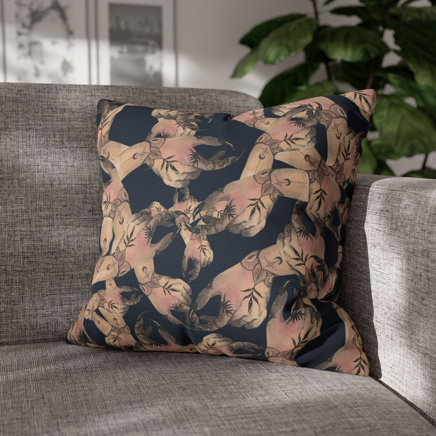 Seance Hands - Halloween Pillow Cover