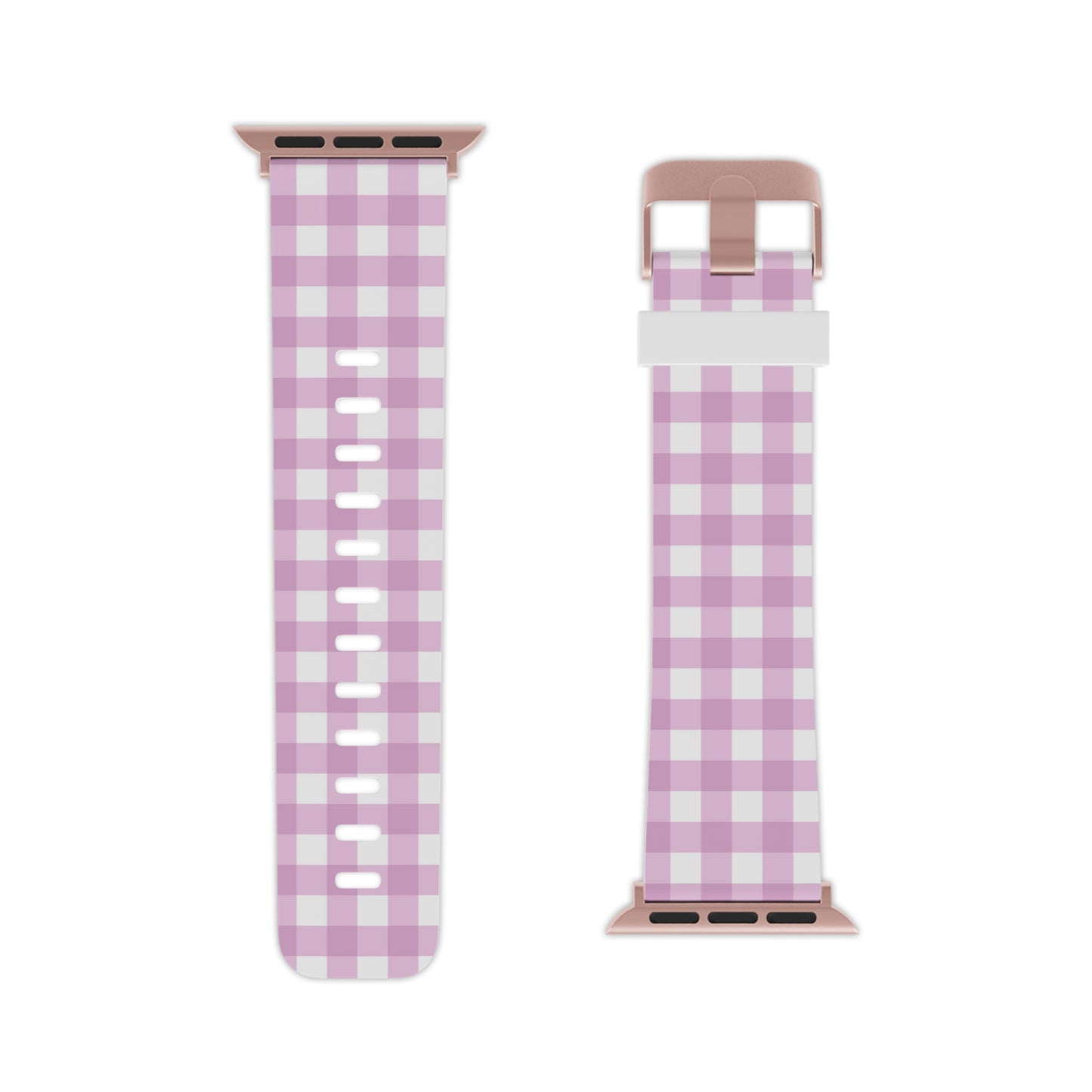 Pink Gingham Apple Watch Band