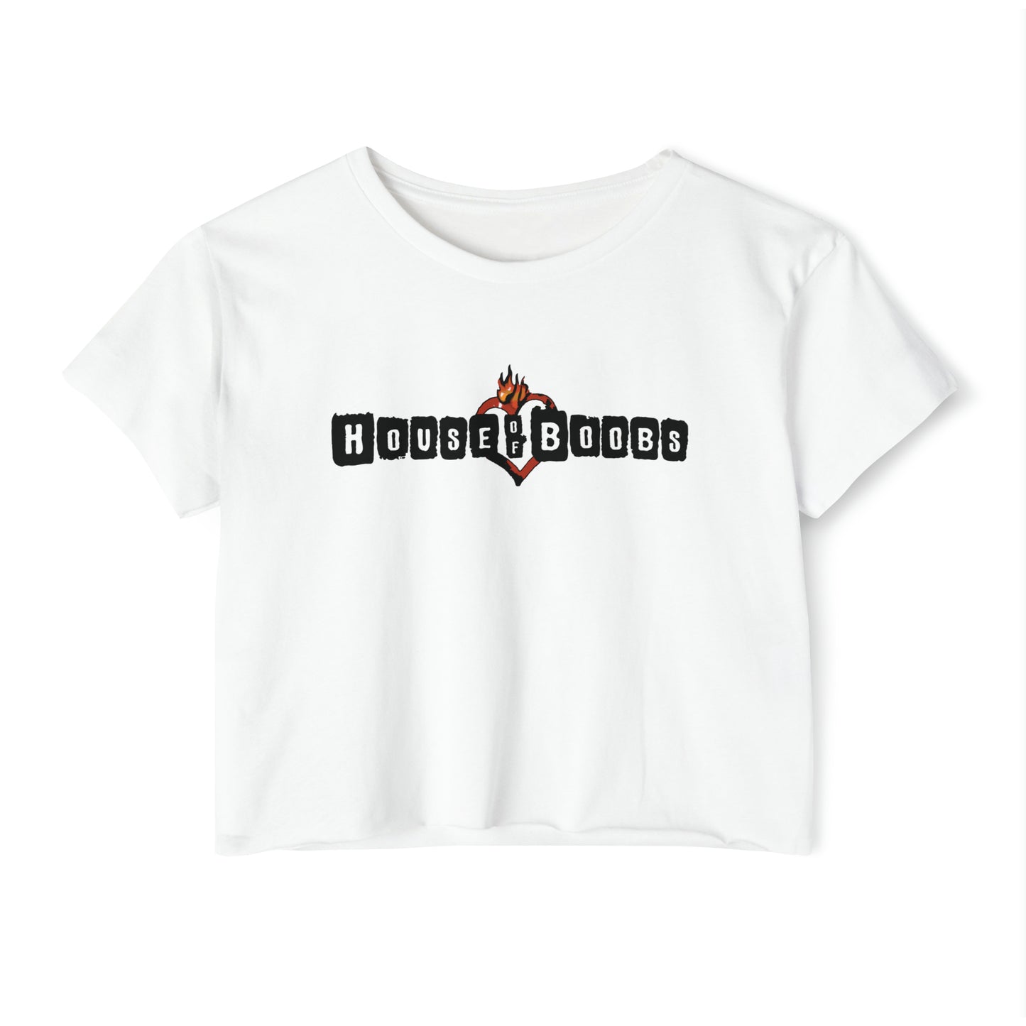 "House of Boobs" Breastfeeding Cropped Tee