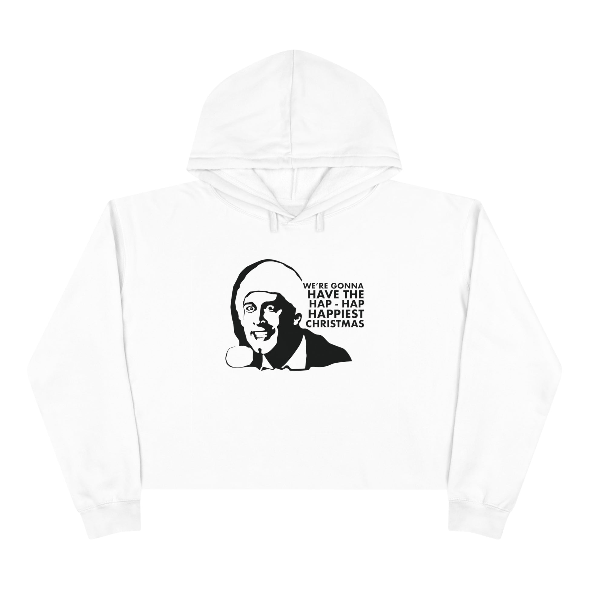 cropped women's christmas vacation hoodie