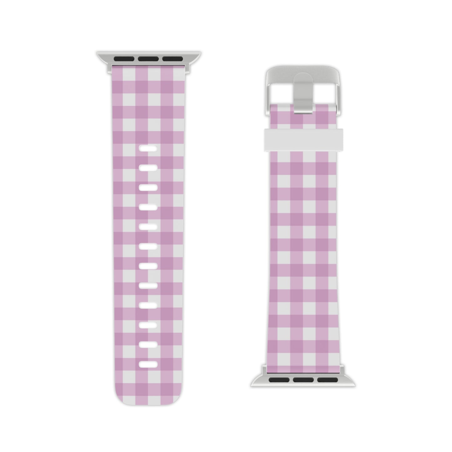 Pink Gingham Apple Watch Band