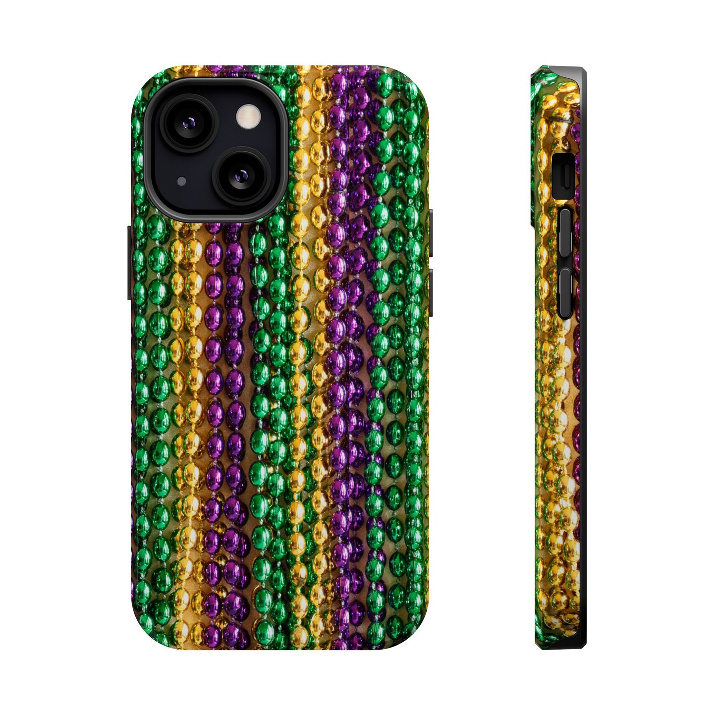 Mardi Gras Bead Print MagSafe Tough Case for iPhone