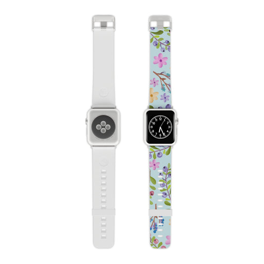 Blueberry Floral Apple Watch Band