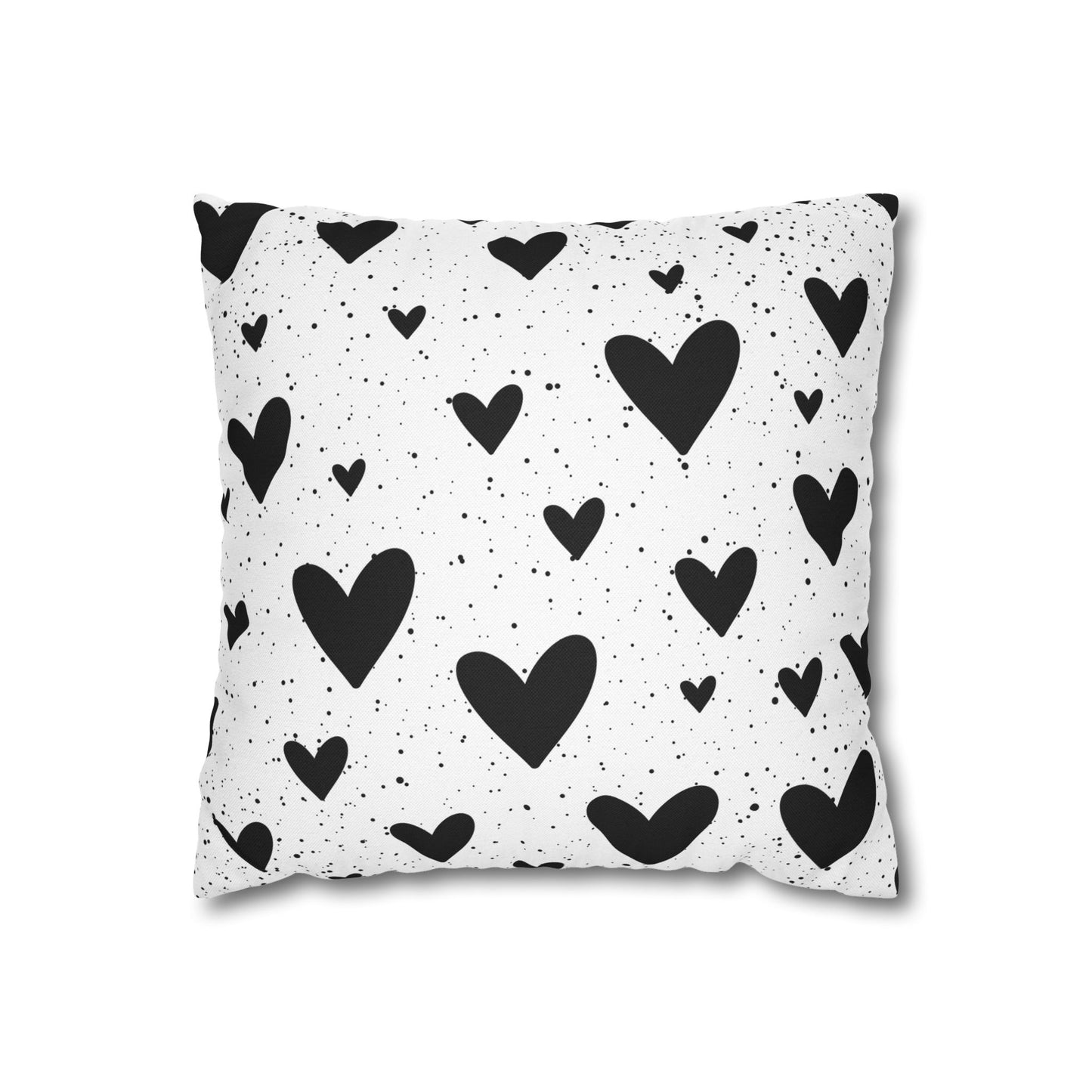 Black Hearts - Halloween Pillow Cover