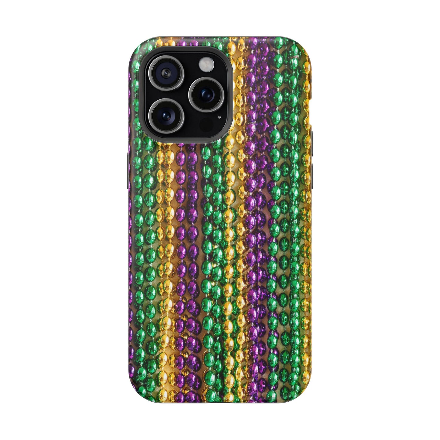 Mardi Gras Bead Print MagSafe Tough Case for iPhone