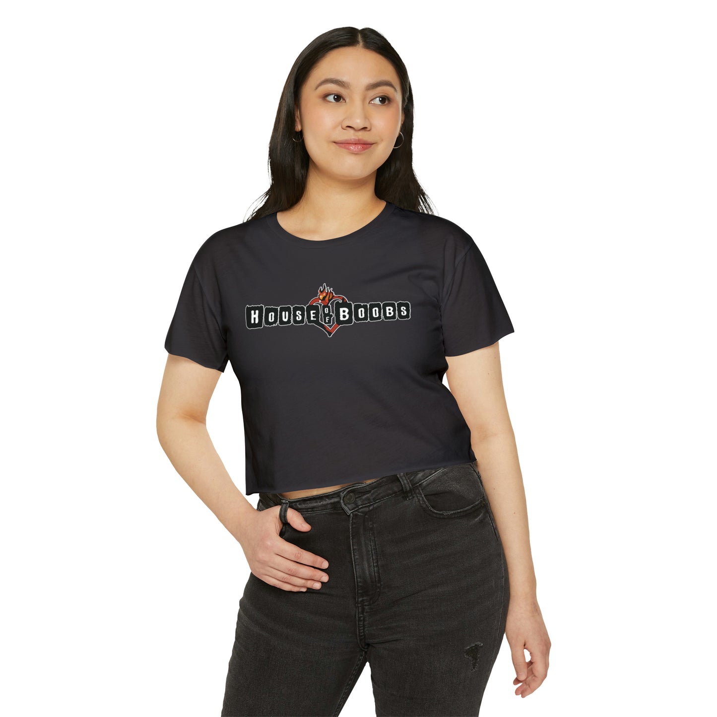 "House of Boobs" Breastfeeding Cropped Tee