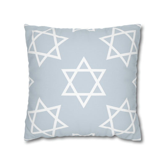 Stars of David Hanukkah Pillow Cover