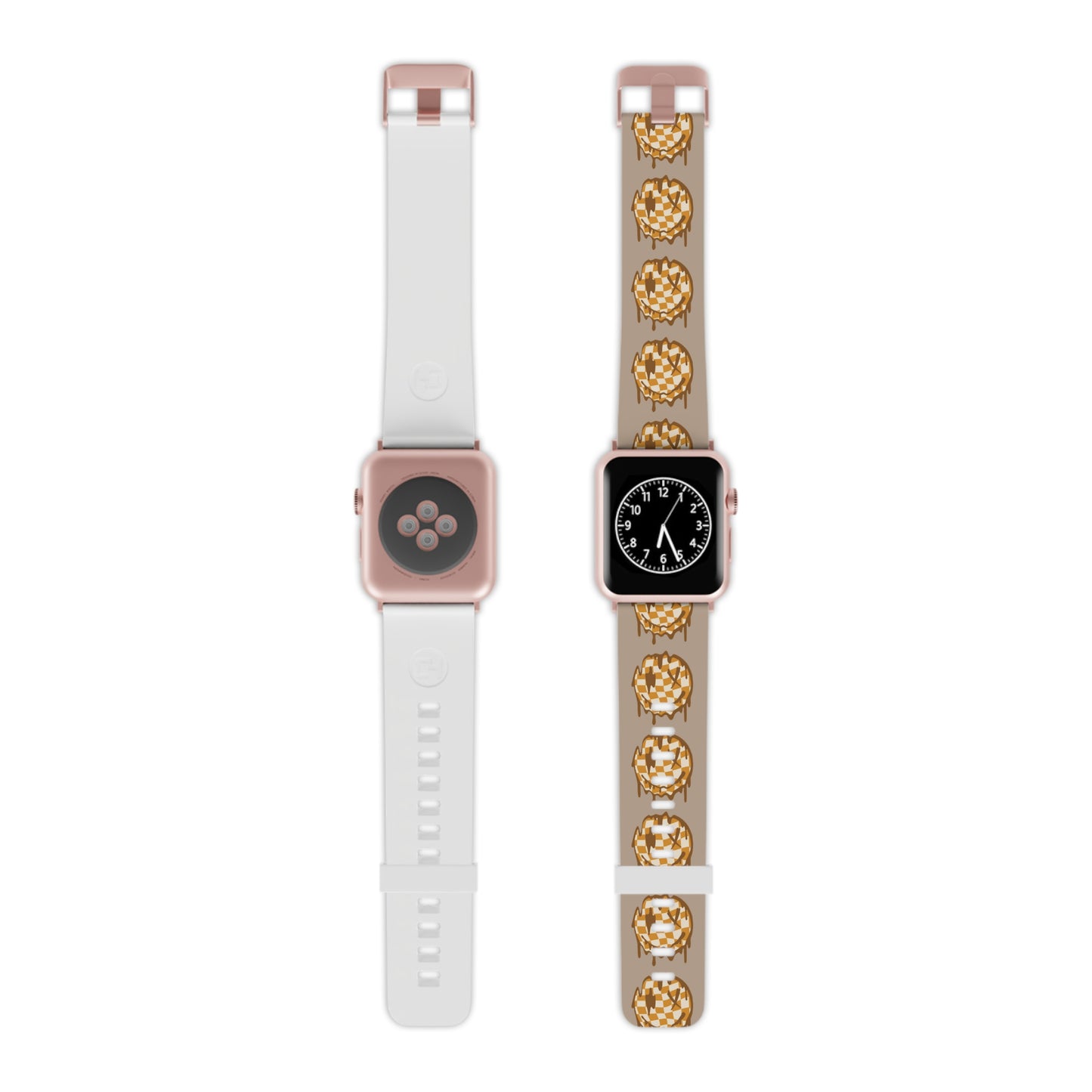 Retro Checkered Smiley Halloween Apple Watch Band