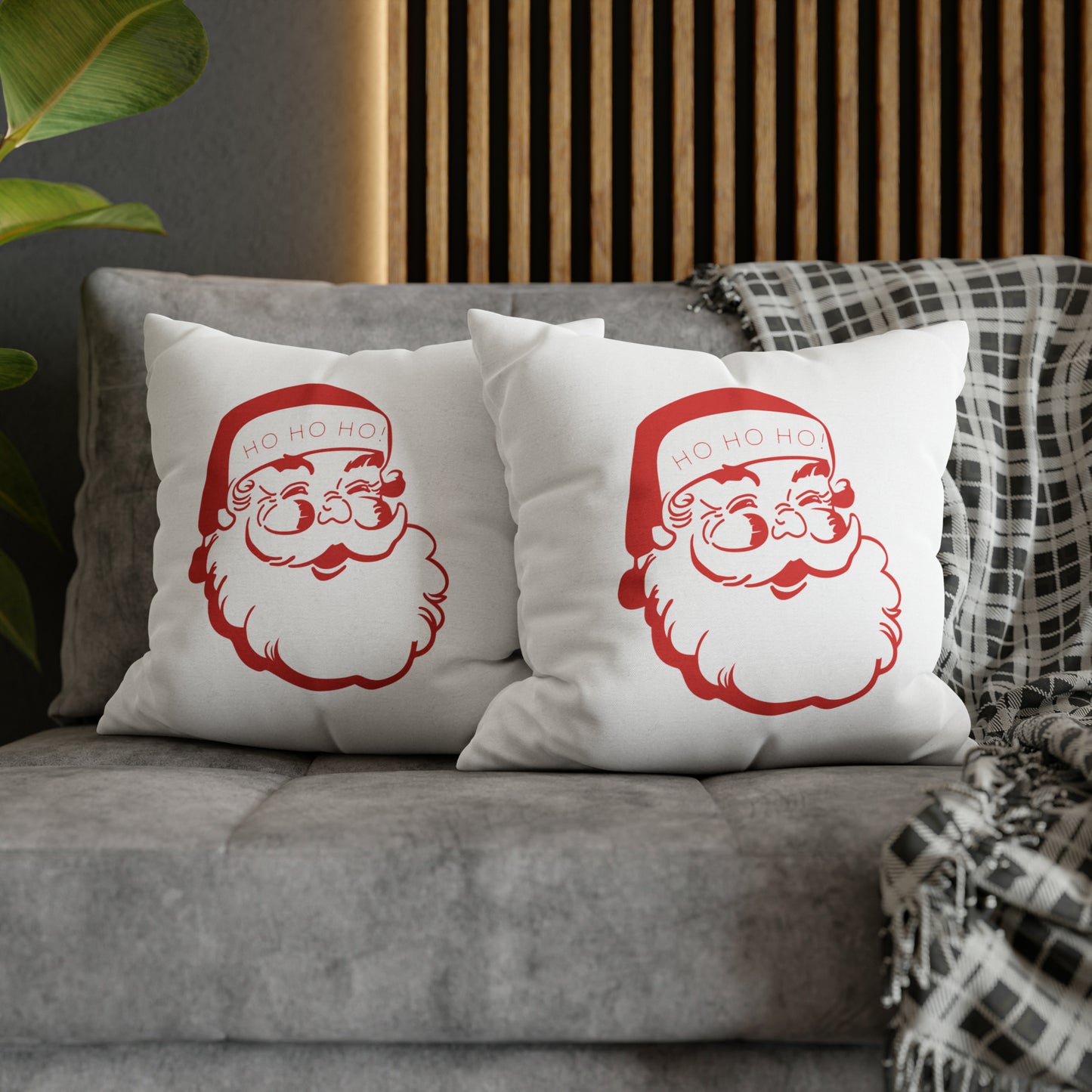"Ho Ho Ho Santa" Christmas Pillow Cover